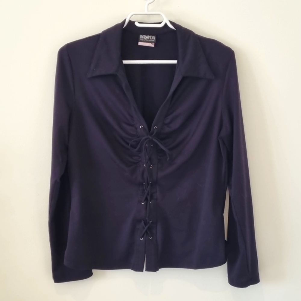 Baranda lace up effect top size L